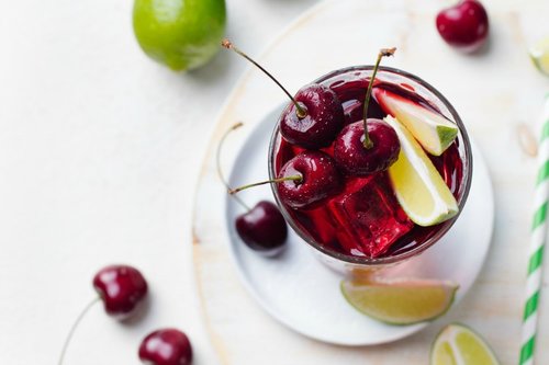Cherry Limeade Refresher with Pine Pollen