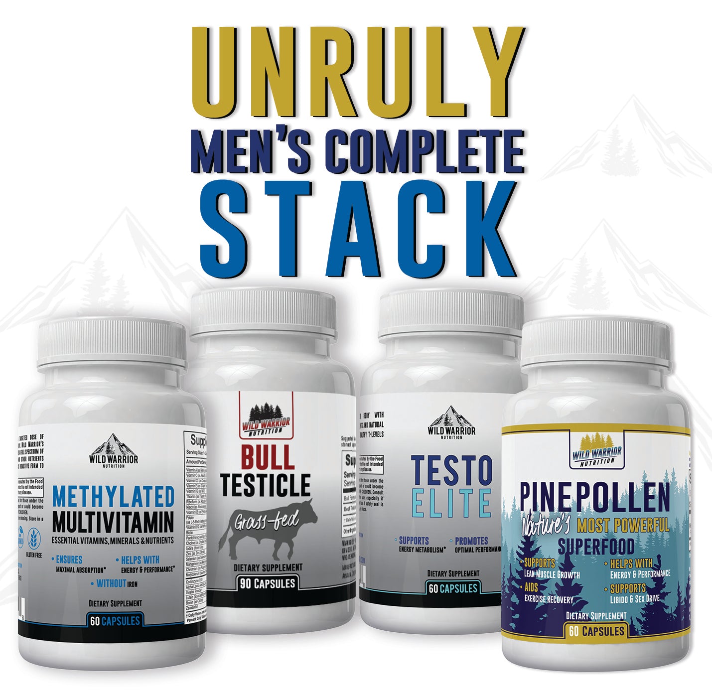 Unruly - Men's Complete Health Stack (Save 15%)