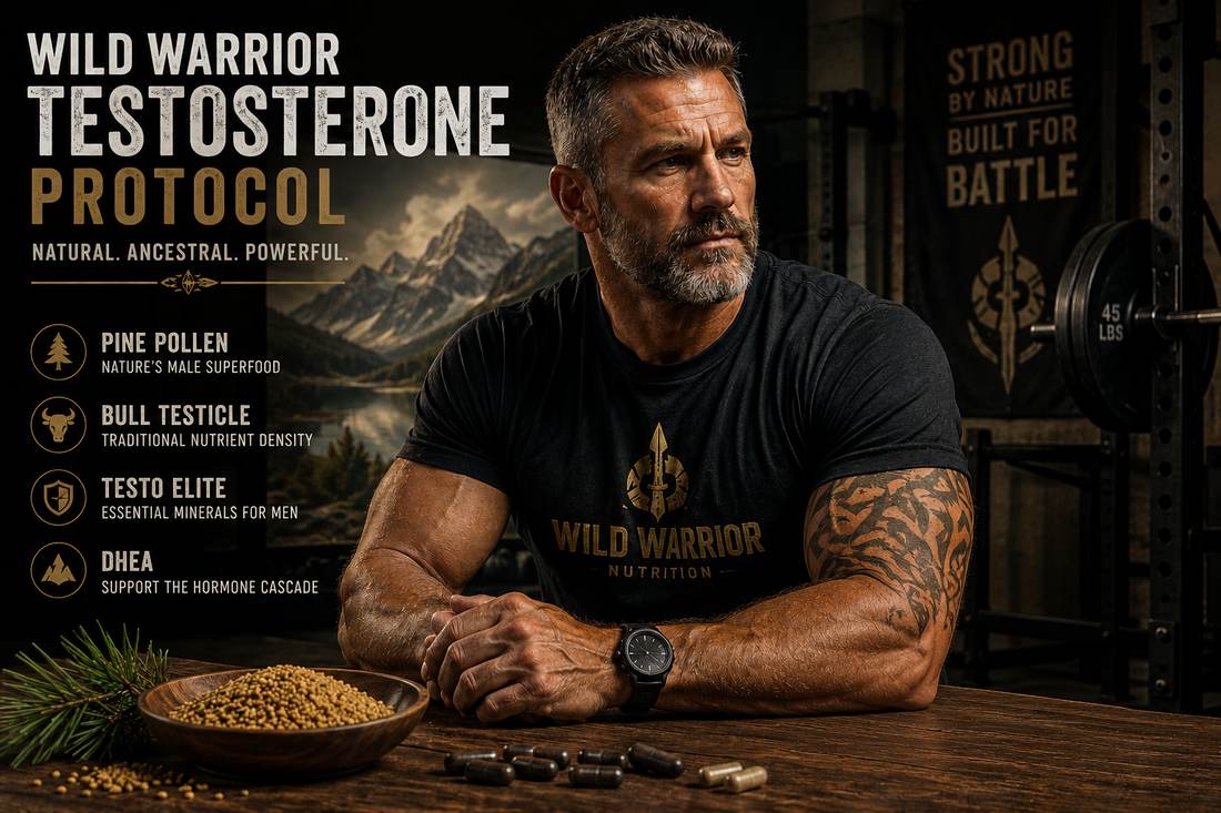 The Wild Warrior Testosterone Protocol - Pine Pollen, Testosterone, ZMA, DHEA, and More