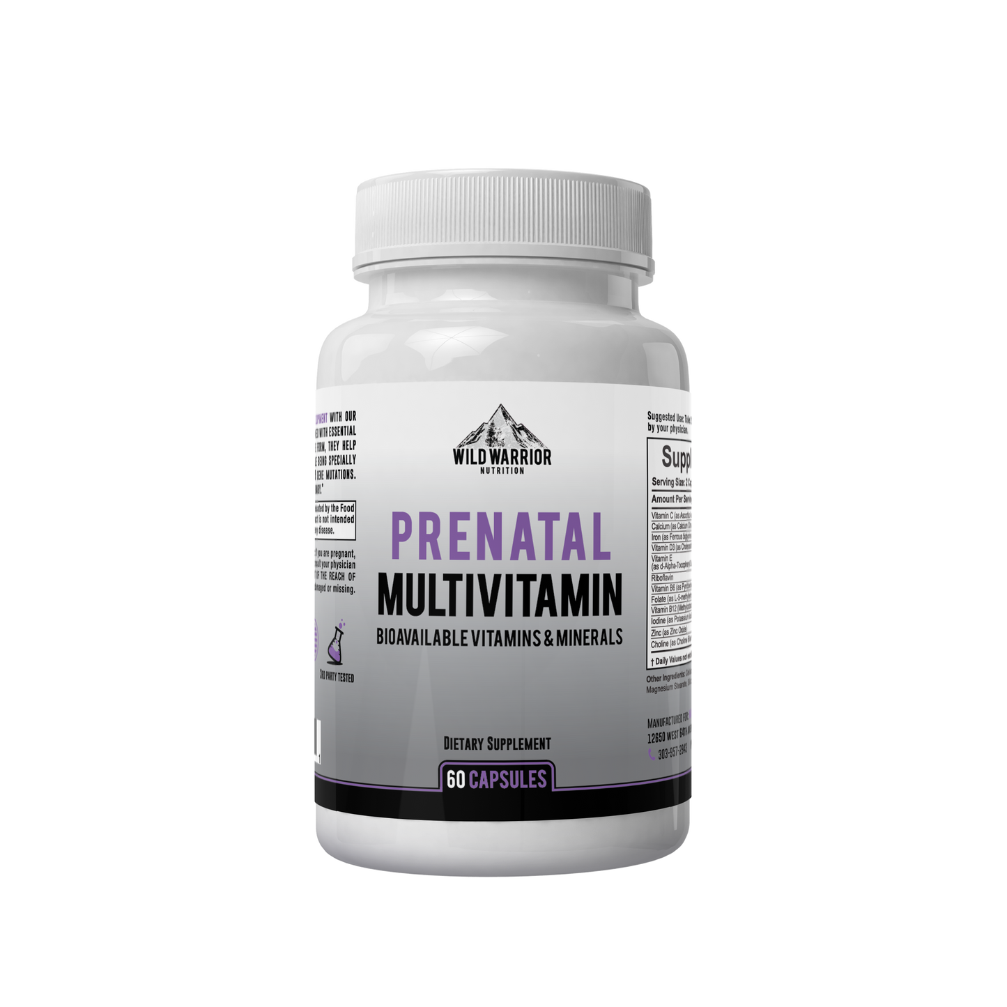 Methylated Prenatal Multivitamin Front