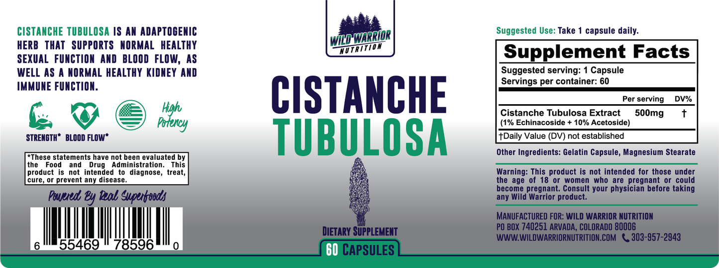 Cistanche Tubulosa Supplements Facts
