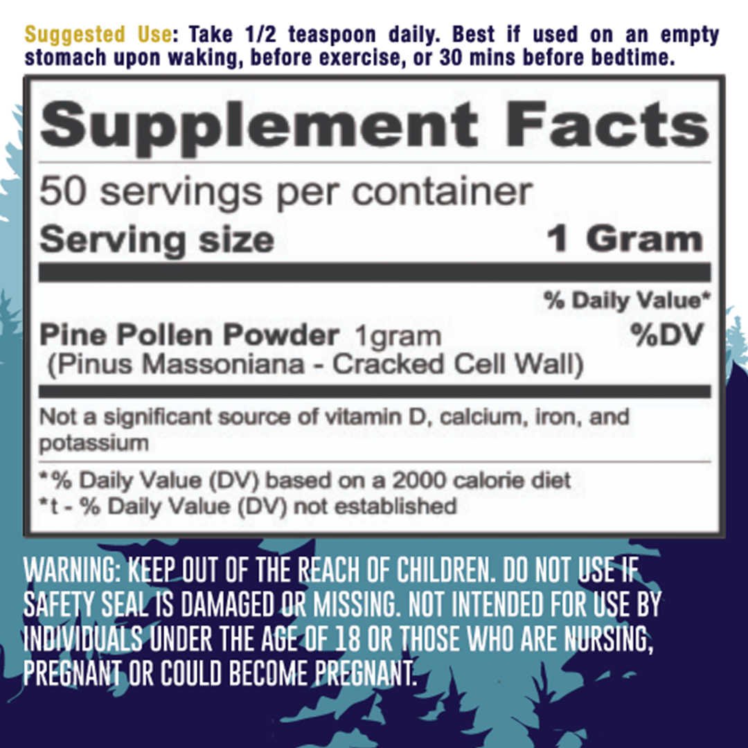 Pine Pollen Powder Supplements Facts