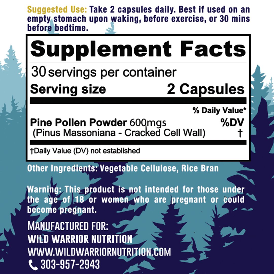 Elevated Pine Pollen and Nettle Root Extract Capsules Synergistic and  Adaptogenic Pine Pollen Support Bioavailable Ultra-Pure Extracts Men &  Women No Fillers, Non-GMO 120 Count 120 Count (Pack of 1)